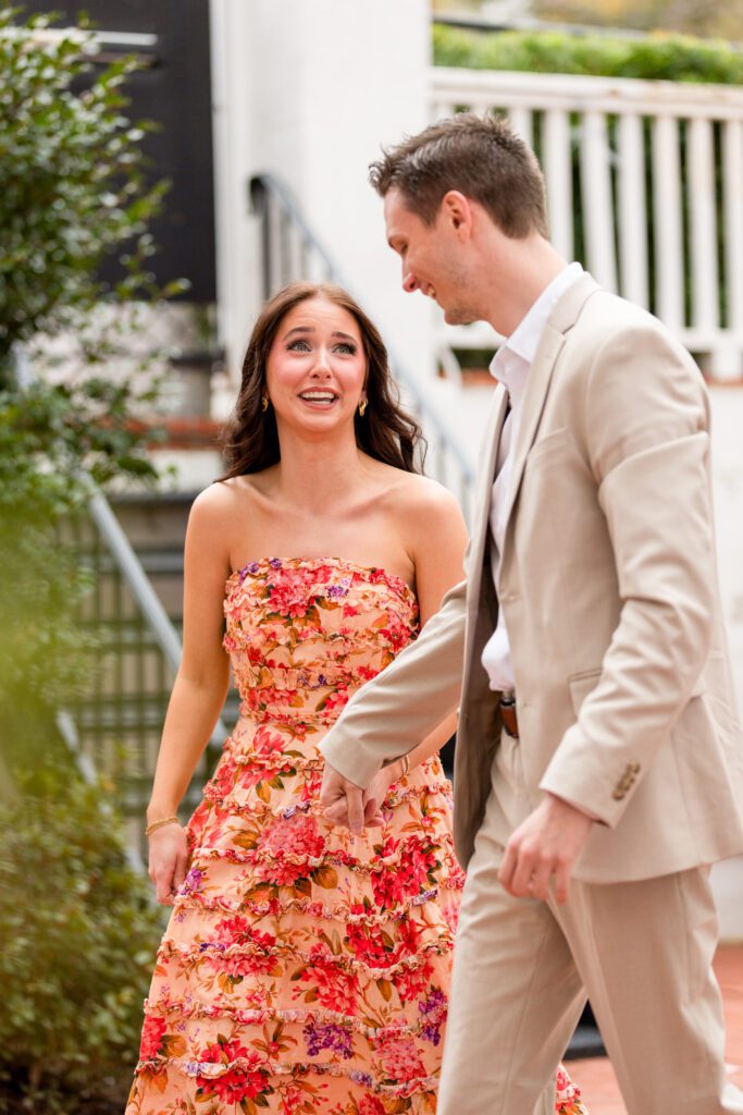 Surprise proposal at The Partridge Inn in Augusta GA