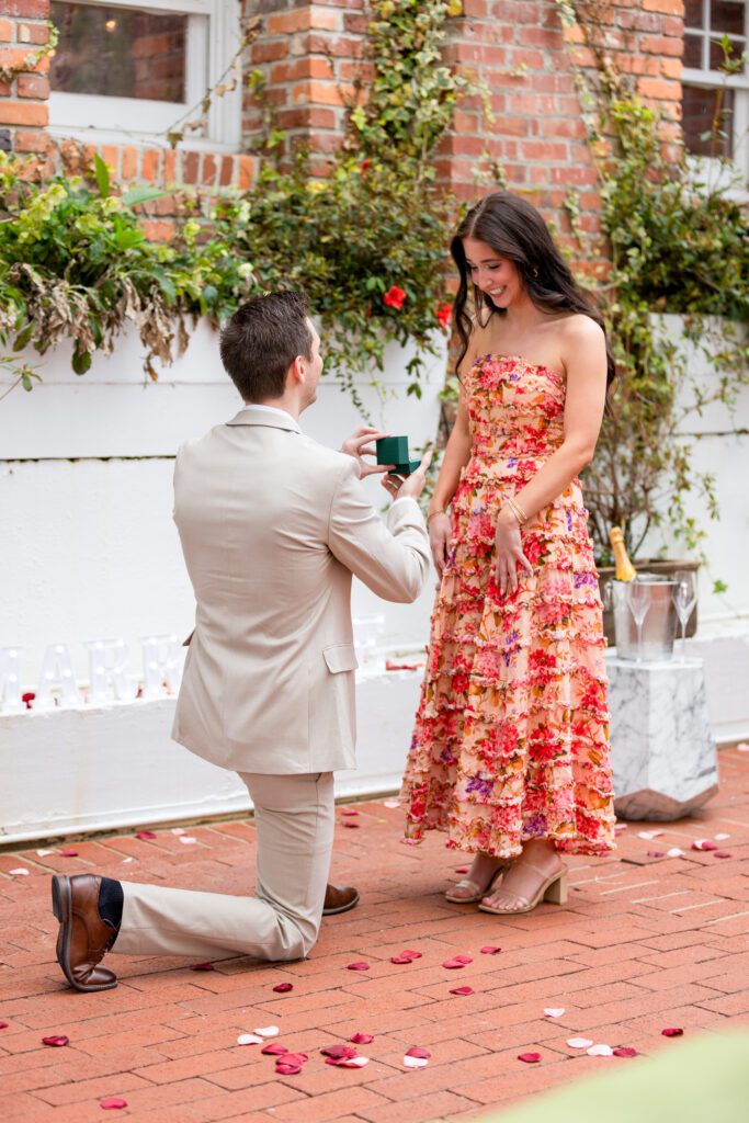 Surprise proposal at The Partridge Inn in Augusta GA