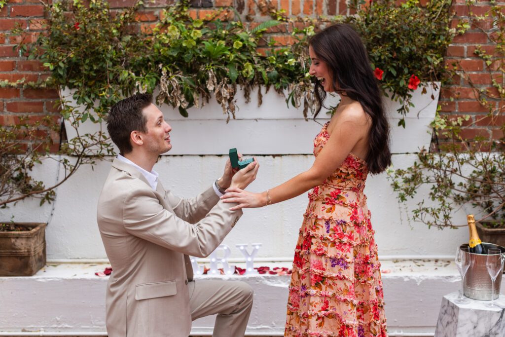 Surprise proposal at The Partridge Inn in Augusta GA